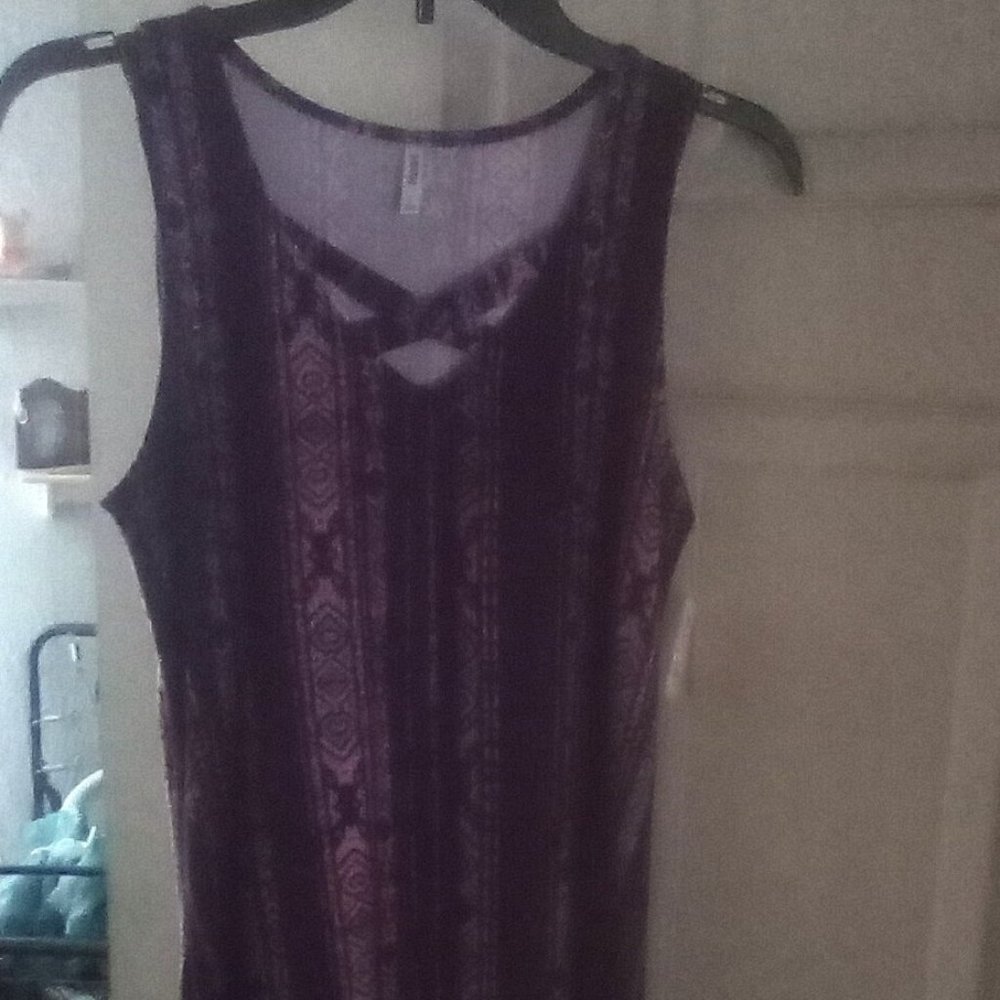 Mudd sleeveless cotton stretch dress tribal pattern size small